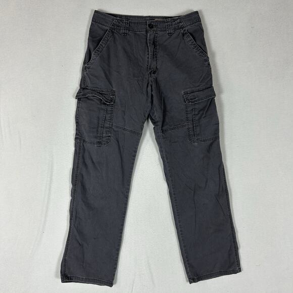 Wrangler Relaxed Fit Cargo Pants Men's Size 30x30 Gray Utility Casual Workwear - Picture 1 of 13